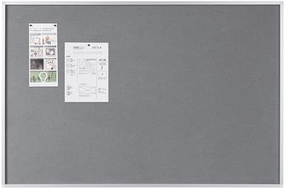 Bi-Office Filztafel New Generation, Pinnwand mit Aluminiumrahmen, 120 x 90 cm, Grau