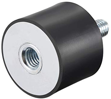 sourcing map M10 Macho Hembra Goma Soportes, Amortiguador, para Motor Generador Compresor Garaje Reversa Ósmosis Bomba Impacto Aire Generador Coche Bobinas, D40mmxH30mm