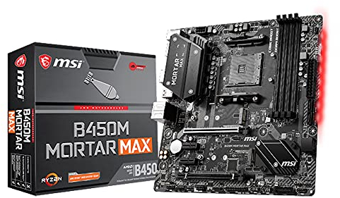 MSI B450M Mortar MAX AMD AM4 DDR4 m.2 USB 3.2 Gen 2 HDMI M-ATX Gaming Motherboard
