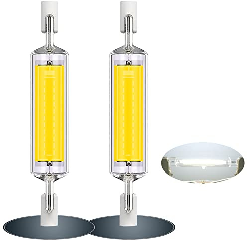 COITROZR 10W R7S 78mm LED Bulb, AC 220-240V 360° Beam Angle, LED COB Bulb Replacement R7S LED Halogen Bulb, for Ceiling Floodlight Lamp Wall Lamp,4pcs,natural white light