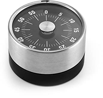 QWORK® Analoger Timer, Mechanisch 60-Minütiger Eieruhr Kurzzeitwecker Küchenwecker Küchentimer für Kinder und Erwachsene