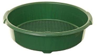 Vision4ever 1x Garden Sieve Riddle Green Large Strong Plastic Sieving Soil Compost Useful For Garden