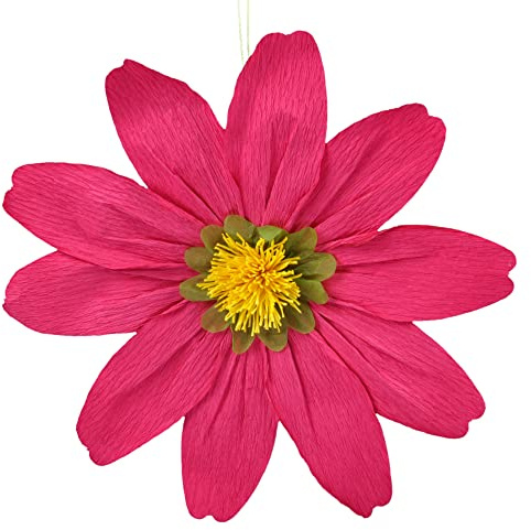XL 3D-Papierblume Papierblüte Krepppapier-Blume zum Hängen Ø30cm, Party-Dekoration zum Geburtstag Bachelorette Hochzeit Babyparty Brautparty Party-Dekoration (Pink)