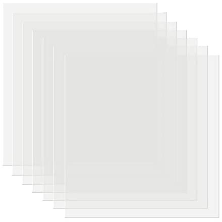 XNJIHWA 15 hojas de plantilla Mylar en blanco de 6 mil plantillas de dibujo de plástico en blanco para máquinas compatibles Cricut y Silueta, 30,5 x 30,5 cm/12x 12