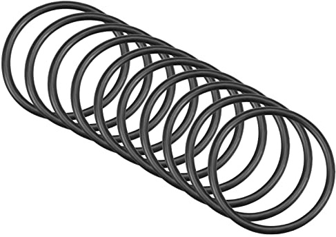 QUARKZMAN 33mm x 28mm x 2.5mm Nitrilkautschuk O-Ringe x 10 Stücke Rund Dichtungsscheibe für Wasserhahn Klempner Reparatur Dichtung Verbindung [Schwarz]
