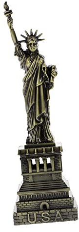 COHEALI Amerikanische Freiheitsstatue Metall-Dekoration Bronze Retro Ornament Stabile Legierung Miniatur Skulptur Geschenk Für Tisch Wohnraumgestaltung
