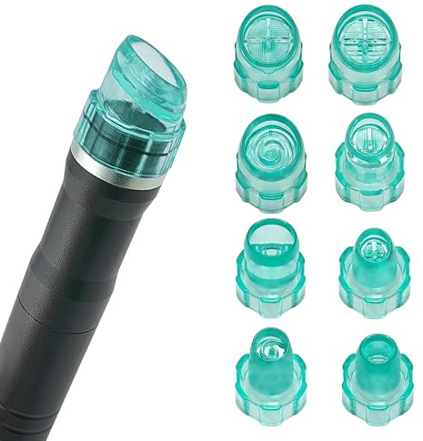 Beaty-Maschinen-Ersatzteile für Hydro-Dermabrasions-Wasser-Peeling-Spitzen, 8 Stück pro Set, für Elitzia ETNS900 ETAF131T (Cyan)