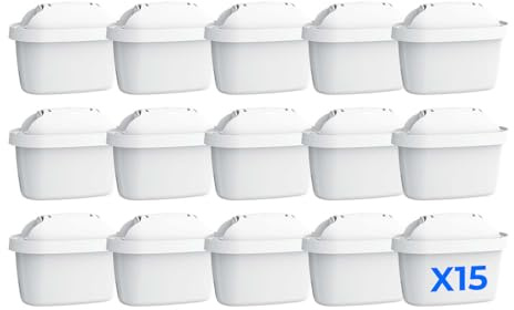 Waterdrop Cartouche de Filtre à Eau, Remplacement pour Brita® Maxtra+® (15)