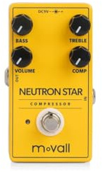 Movall MP-109 Neutron Star Kompressor Gitarrpedal - Precisionskompressor, Kompakt, Sann Bypass
