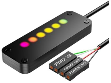 Osmond Control de la alimentación PC Control deslizante táctil alimentación PC PC escritorio fuente de alimentación externa SW fuente de alimentación LED encendido/apagado con cables 2 m fácil Ut