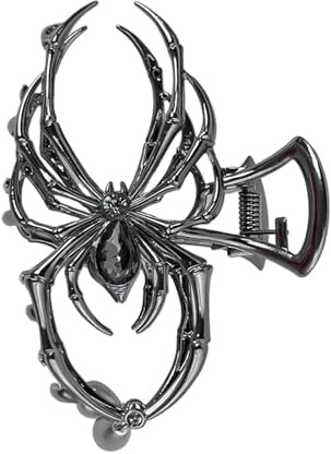 Pince à cheveux en métal araignée pour femme, pince à cheveux pour Halloween, pince à cheveux avec forte adhérence pour rendez-vous, voyages d'affaires, piscine