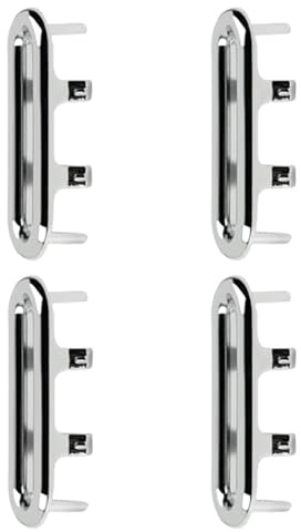 Couvercle de trop-plein d'évier, anneau de garniture de trop-plein d'évier - 4X trous de bouchon de vidange de baignoire de remplacement ovale - Couvercle de trop-plein de trou d'évier de salle de bai