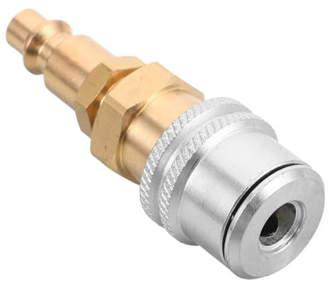 Cabilock Mandril De Aire Metálico Resistente Para Neumáticos Con Cierre Automático y Boquilla Estándar Adaptador Inflador Para Compresores y Bombas De Aire Accesorio Portátil Para Mantenimi