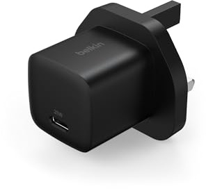 Belkin USB-C Plug 25W - USB-C Phone Charger PD 3.0 Fast Charging with PPS for Apple iPhone 17, iPhone Air, iPhone 16, Samsung Galaxy S25, Pixel 10, Nintendo Switch, & More - Black