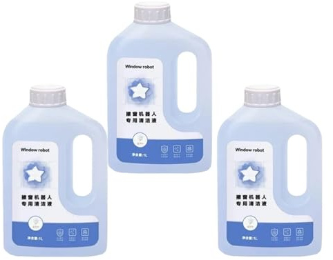 SAEYTA 3l Glass Cleaning Agent, Compatible with Ecovacs W1Pro W1S Pro W2, Window Cleaning Liquid Wiping Robot