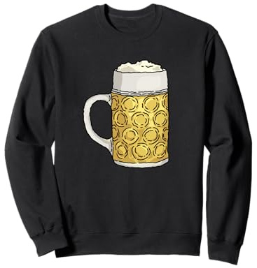 Verre de bière mousseuse – Oktoberfest – Bière – Fête – Amusant Sweatshirt