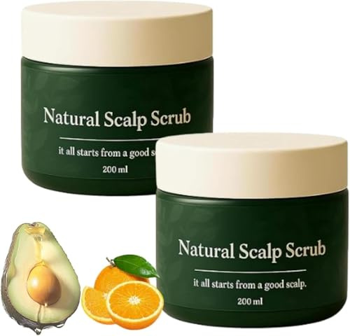Gommage naturel exfoliant pour le cuir chevelu, hydratant et confortable, soulage les démangeaisons du cuir chevelu et les pellicules, formule douce pour tous types de cheveux