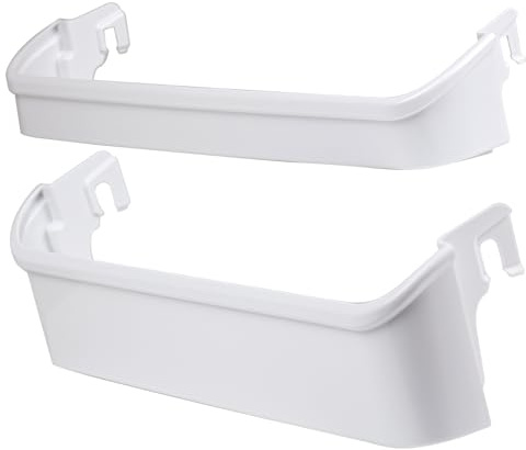 240338001 (TOP) and 240338101 (BOTTOM) Door Shelf Bin Racks Compatible with Frigidaire or Kenmore Refrigerator