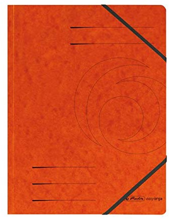 herlitz 972463 Eckspanner A4 Quality, orange, 5 Stück