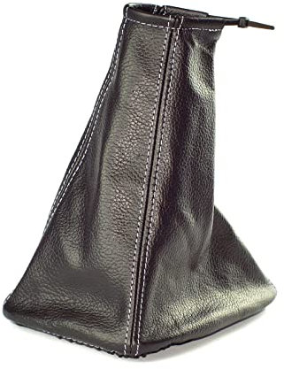 Schaltmanschette Schaltsack Sack Schwarz Faden Blau Echt Leder myshopx SA78