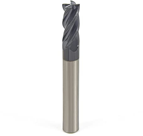 Fräser Aus Hartmetall-Wolframstahl, 4 Kanten, 45-Grad-Stahl, CNC-Werkzeug Mit Numerischer Steuerung, Zylinderschaftbeschichtung, Flachboden-Schaftfräser,8MM*60L