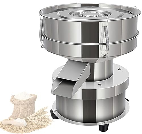 TAHALI Máquina tamizadora de Polvo automática,Máquina tamizadora vibratoria eléctrica de 50 W,Máquina tamizadora vibratoria eléctrica con tamiz de harina,Máquina tamizadora,220V-15cm