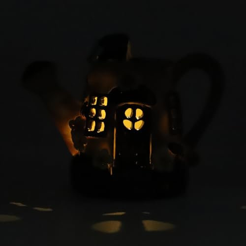OSALADI Solar Luminous Small Spray Bottle Resin Craft Scene Decor Home Desktop Decor Plant Watering Devices