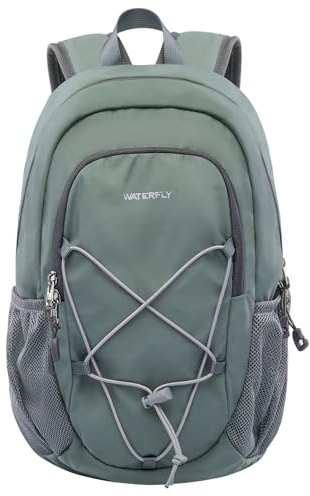 WATERFLY Rucksack Klein Wanderrucksack 12L: Leicht Tagesrucksack Mini Sport Backpack Outdoor Daypack mit Abnehmbare Brustschnalle für Wandern Reisen Camping Fahrrad Herren Damen