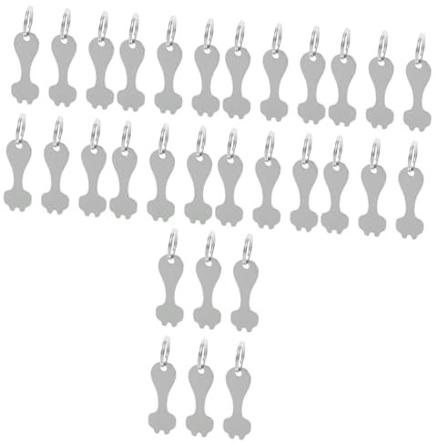 Amosfun 30pcs Shopping Trolley Token Keyring Trolley Keyring Coin Shopping Coin Holder