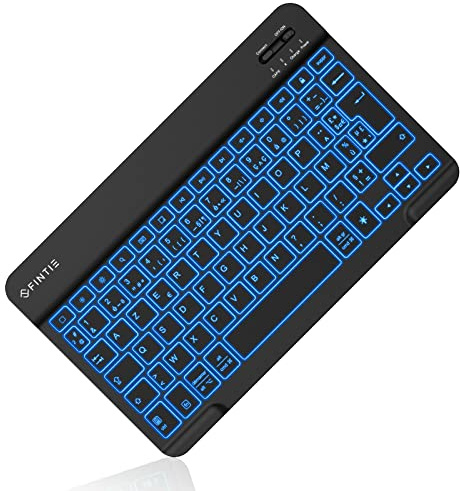 FINTIE Clavier Bluetooth AZERTY 10 Pouces pour iPad & Tablette Android