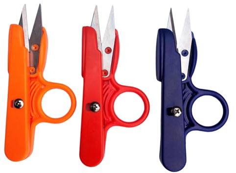 Clipper Cutter Scissors Snip Thread Sewing Cross Stitch Crafts Thread Nippers Mini Cross Stitch Sewing Scissors Craft Trimming Threads Stitch DIY Supplies and Embroidery Random Color