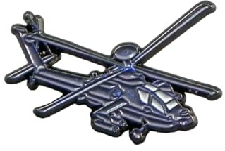 GBJUK Anstecknadel Apache Army Attack Helikopter Emaille Anstecker Revers, Einheitsgröße, Metall