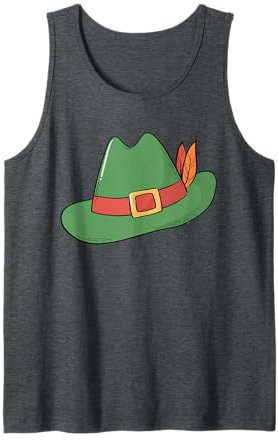 Volksfest Hut Jägerhut Trachtenhut Bierzelt Kostüm Jäger Tank Top