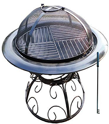 Feuerstelle für den Außenbereich, Feuerstelle aus Metall für die Terrasse, Grillstelle, Terrassenheizer, Herd, Kohlenbecken aus Metall für den Außenbereich