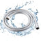 Auralum Duschschlauch, PVC Flexibler Brauseschlauch 1,5m mit Messinganschlüssen – Knick-/Verdrehsicherer Schlauch Dusche – G1/2 Universalanschluss Shower Hose Auslaufsicher (Silber)