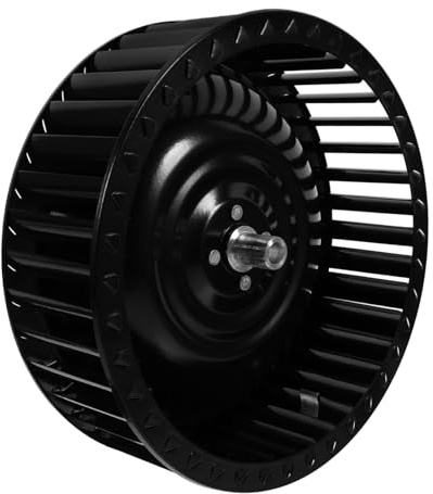 HOLIDYOYO Range Hood Fan Wheel Easy Installation Vent Hood Parts Accessories, Metal Exhaust Replacement Shaft Depth 27mm for Kitchen for Home Kitchens and Restaurants