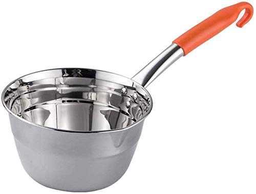 HAODUOO Küchenkelle Edelstahlkelle mit Hakengriff Langer Griff Große Schöpfkelle Qualitätskelle Suppenlöffel/Schöpfkelle-Grün||1L Teller(Green,1L)