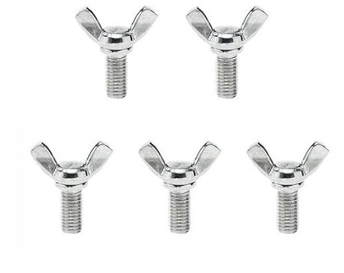 Schmetterlingsschrauben, Flügelschrauben, M8 Schmetterlingsflügelschrauben, Flügelschraube aus Edelstahl, von Hand festdrehbare Befestigungselemente for Heimwerkerwerkzeuge, Maschinen, elektronische G