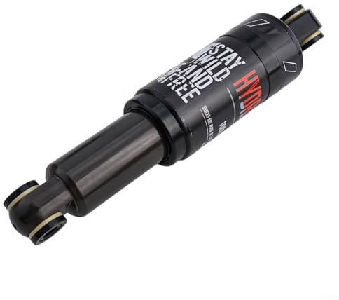 Besttoolifes Amortiguador trasero de aleación de aluminio con bloqueo, suspensión fácil de transportar, compatible con bicicleta de carretera Plus, estructura de resorte de aceite, múltiples ojos (190
