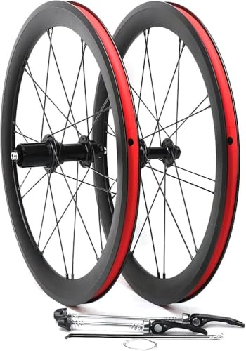 KUNYOS 20 Zoll 406 BMX-Laufradsatz Schnellspanner Vorne 9 X 74Mm Hinten 10 X 130Mm Faltrad-Laufräder V-Brake 20H-Naben Für 7/8/9/10/11-Fach-Kassetten