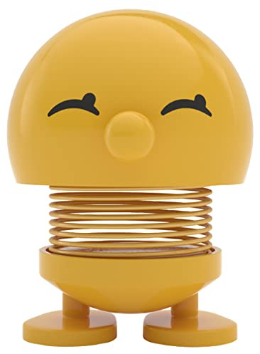 Hoptimist Bimble Wackelfigur & Glücksbringer, Skandinavische Deko Figuren für Wohnzimmer, Schreibtisch, Büro, Bürodeko & Lustige Kleine Geschenke, 4,5 x 5,8 x 6,6 cm, Small, Gelb