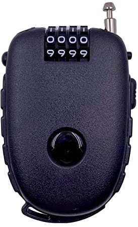 Bosvision Ultra-Secure 4-digit Combination Lock with 3 Feet Retractable Cable for Bike, Ski, Snowboard and Stroller