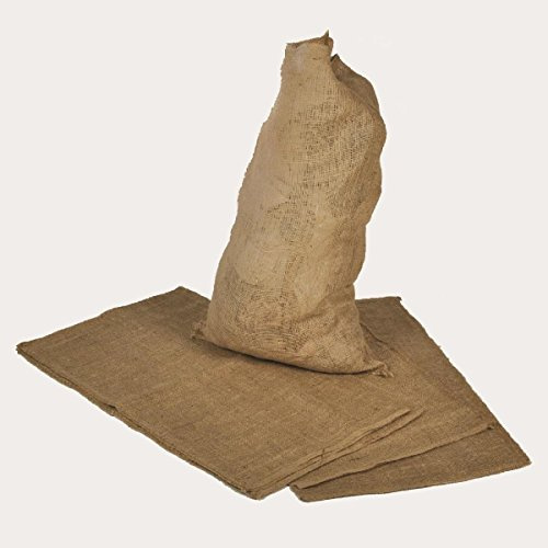 Lot de 10 sacs en toile de jute - 60 x 110 cm - Pour jusqu’à 50 kg de contenu comme des pommes de terre ou des céréales