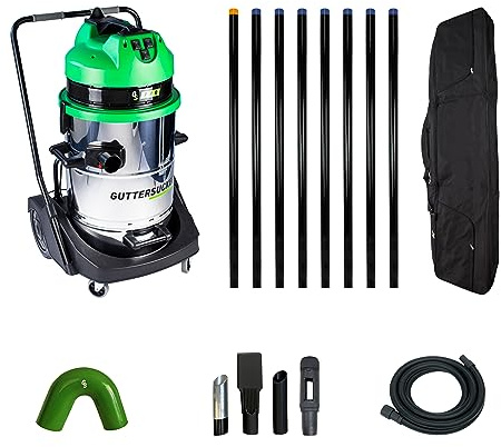 Gutter Sucker Gutter Cleaning Vacuum System Pro Diamond Package - 12m/40ft Reach
