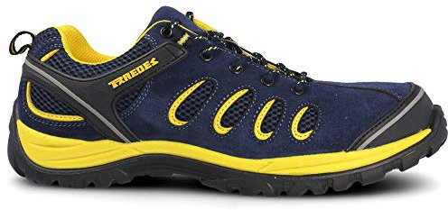 Zapato seguridad PAREDES, Radio serraje azul, S1P SRC