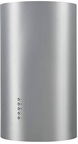 Cookology 35cm Cylinder Island Cooker Hood, Ceiling Mounted Extractor Fan (Stainless Steel)