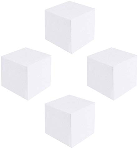 Healifty 4 Stück Schaumstoffwürfel 15 X 15 cm Für Kreatives Basteln Blumenarrangements Und Modellierung - Ideal Für Hochzeitsdekoration Und DIY Projekte