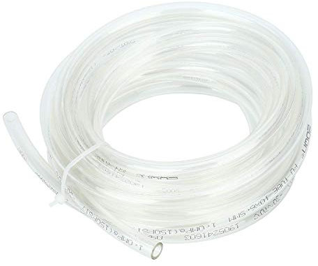 TEN-HIGH Tuyau à air 20m PU polyuréthane Tuyau pneumatique 6,5 mm ID x 10 mm OD Transparent pour outils pneumatiques,gazoduc,etc, L'épaisseur 1,5mm