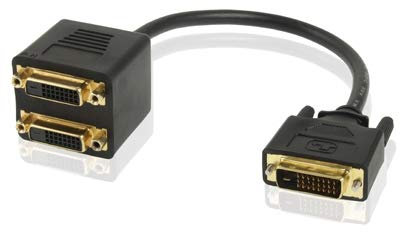 ZZjingli Accessoires informatiques 24 + 1 DVI mâle vers DVI 2 Adaptateur Femelle câble, Longueur: 30cm