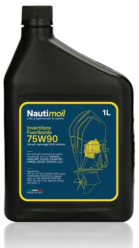 Nautimoil - IFB 75W90, Olio Nautico 100% Sintetico per Motore 4 Tempi a Benzina e Diesel, Lubrificante per Entro- Fuoribordo, moto d'acqua 2T, Outboard, Alta Prestazione. Made In ITALY - 1l